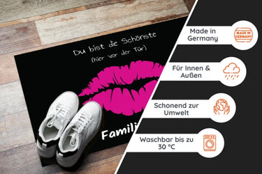 Lustige Fußmatte - Du bist die Schönste